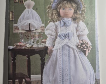 Vogue Doll Collection 7867, 18" Victorian doll & doll clothes, slip, pantaloons, headband, jacket and skirt, uncut/ff, see description c2004