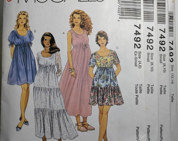 McCall's Nähschnitt M7969Y - Damen Kleider In Größen 4-14