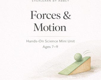 Kräfte und Bewegung Mini Einheit | 2.& 3.Grad Natur | Druckbare PDF-Datei