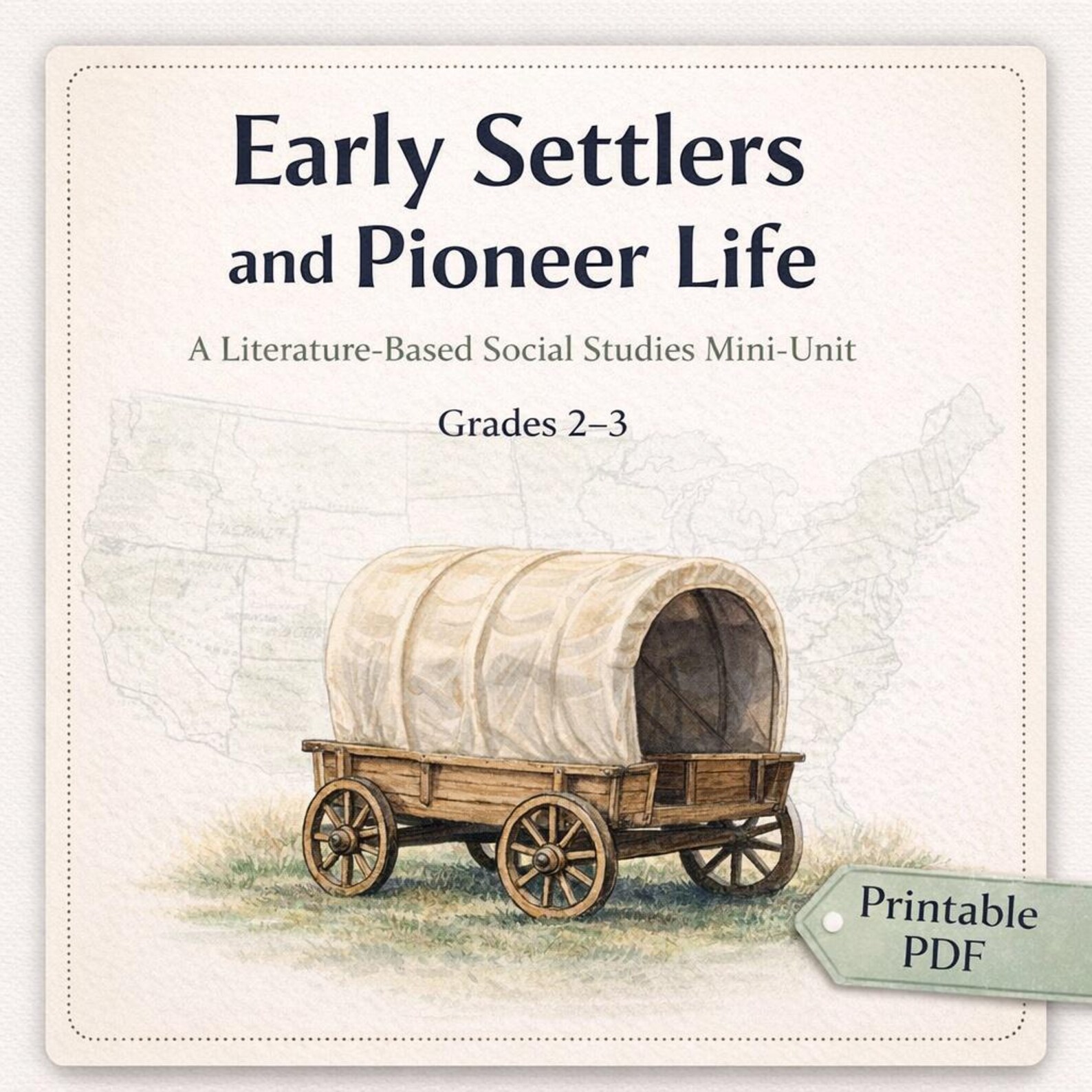 Early Settlers & Pioneer Life Social Studies Mini Unit - Grades 2-3 ...