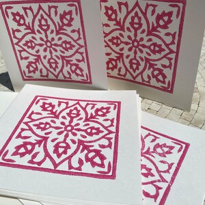 Cartes de correspondance imprimées à la main