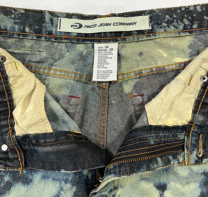 Acid wash plus size jeans Paco Jeans Company size 38