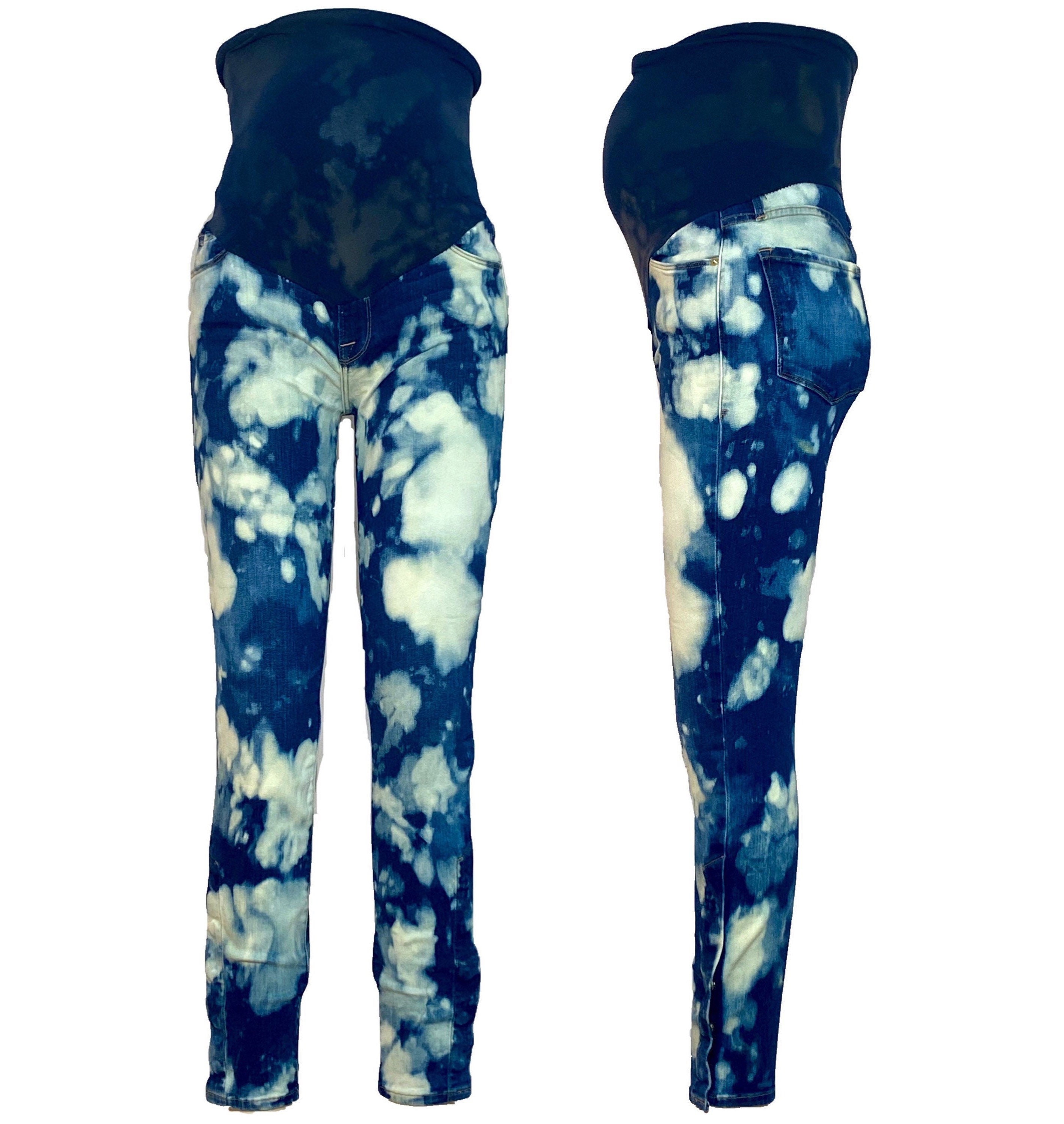 Acid Wash Maternity Jeans Frame Denim 