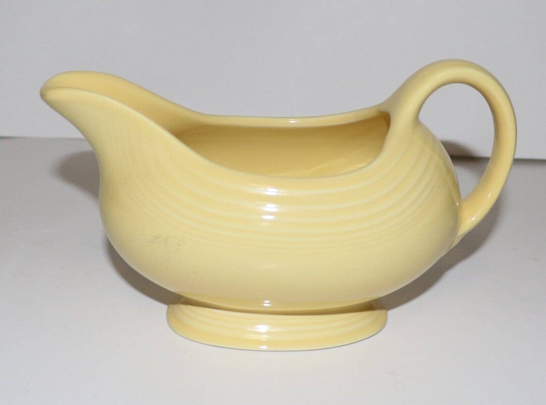 Fiesta Pale Yellow Gravy Boat Retired. Excellent Condition Etsy