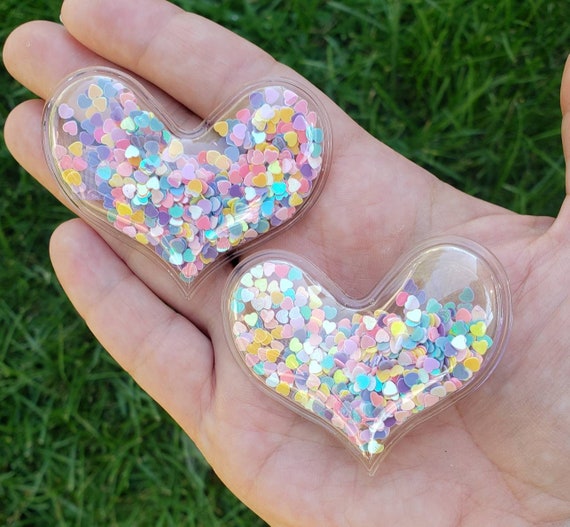 Confetti Heart Hair Clips Confetti Heart Hair Clips