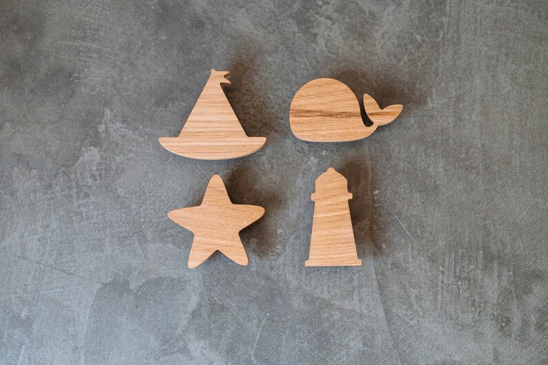 Ganchos Náuticos Ganchos de pared de madera Decoración | Etsy