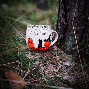 Pumpkin mug, spooky season