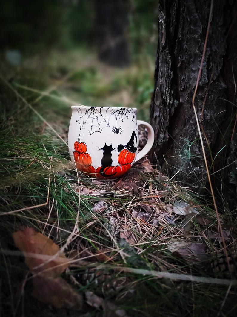 Pumpkin mug, spooky season