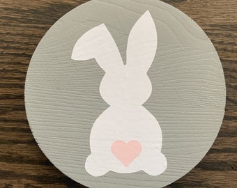 Spring Bunny Wood Signs | Easter Wood Signs