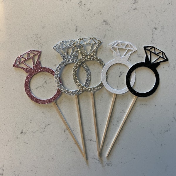 Ring Cupcake Topper Etsy