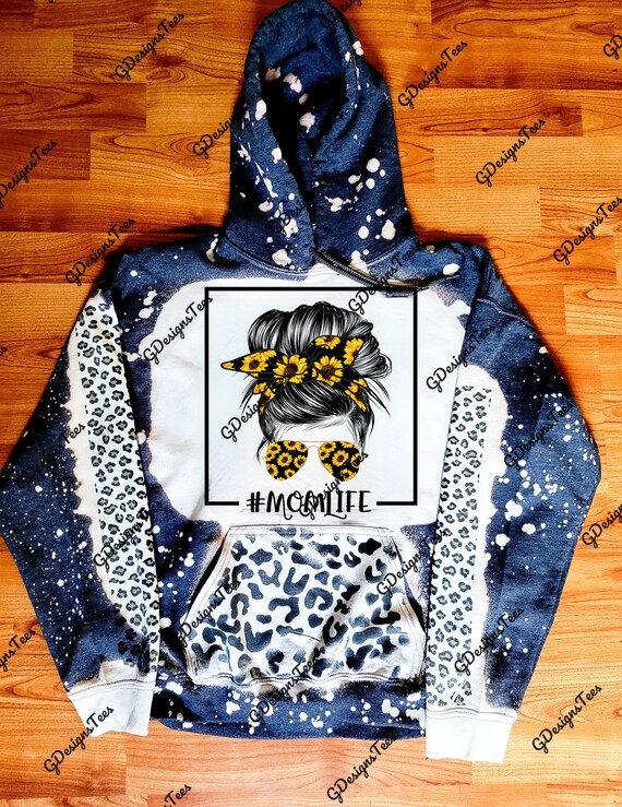 Sunflower Hoodie Bleached Leopard 