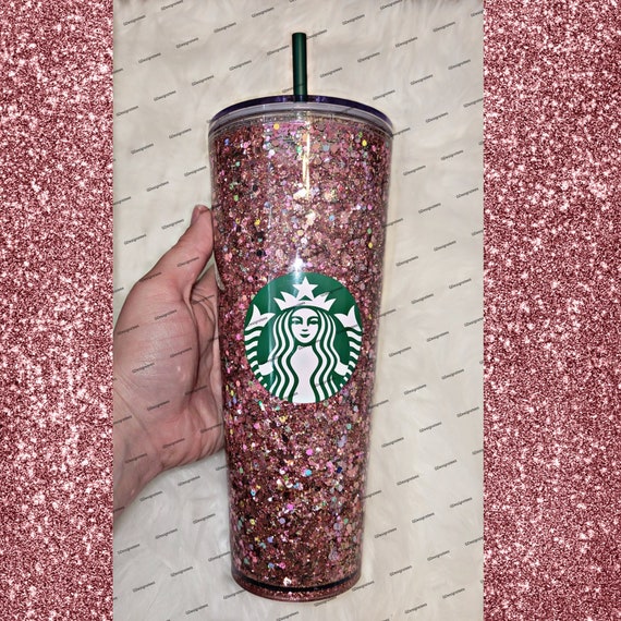24 Oz Cups with Lids and Straws Plastic Glitter Tumbler Iced 20 Assorted  Color