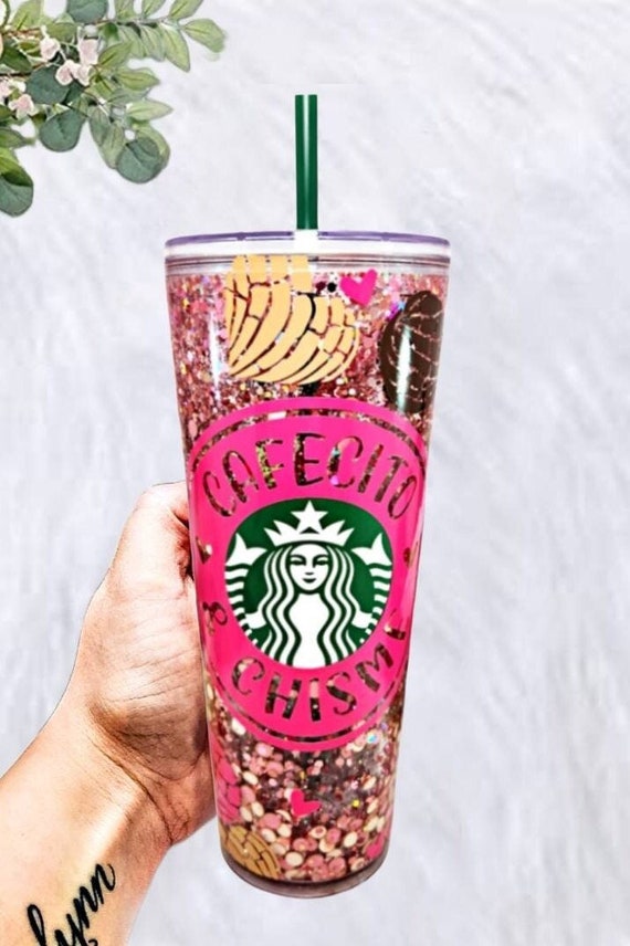 Concha Starbucks Cold Cupcoffee Cupmexican Cupcafecito Y Chisme