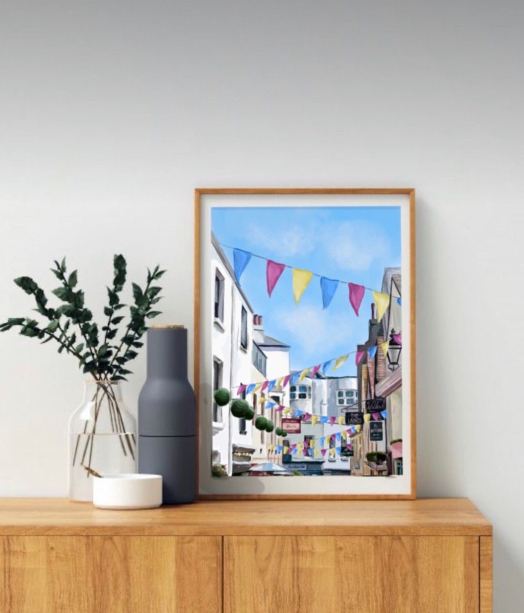 Brighton Lanes Art Print, Travel Poster - Etsy