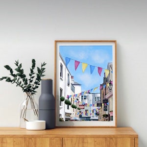 Brighton Art Print, Brighton, Brighton Travel, The Lanes, Brighton Lanes, Brighton Poster, Travel Art, Travel Print, Brighton Lanes Poster,