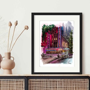 Radio City Music Hall, Radio City Art Print, New York Art Print, Radio City Music Hall Art Print, New York Poster, Radio City Poster
