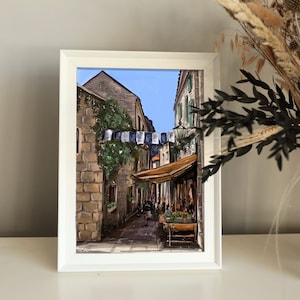 Croatia Art Print, Croatia Art, Omiš Art Print, Split Art Print, Croatian Art, Travel Art, Travel Print, Art Print, Croatia