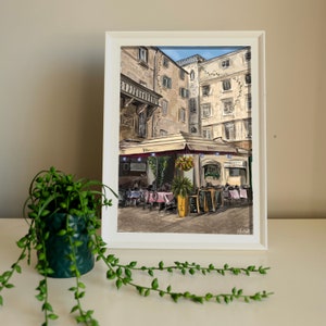 Kroatien Art Print, Split Art Print, Kroatische Kunst, Kroatien Poster, Split Poster, Kroatien Kunst, Reisekunst, Kroatien Streetart, Kroatische Kunst