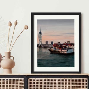 Portsmouth Art Print, Old Portsmouth Print, Portsmouth Art, Pompey Print, Gunwharf Quays Print, Home Decor, Southsea Print, Wall Decor