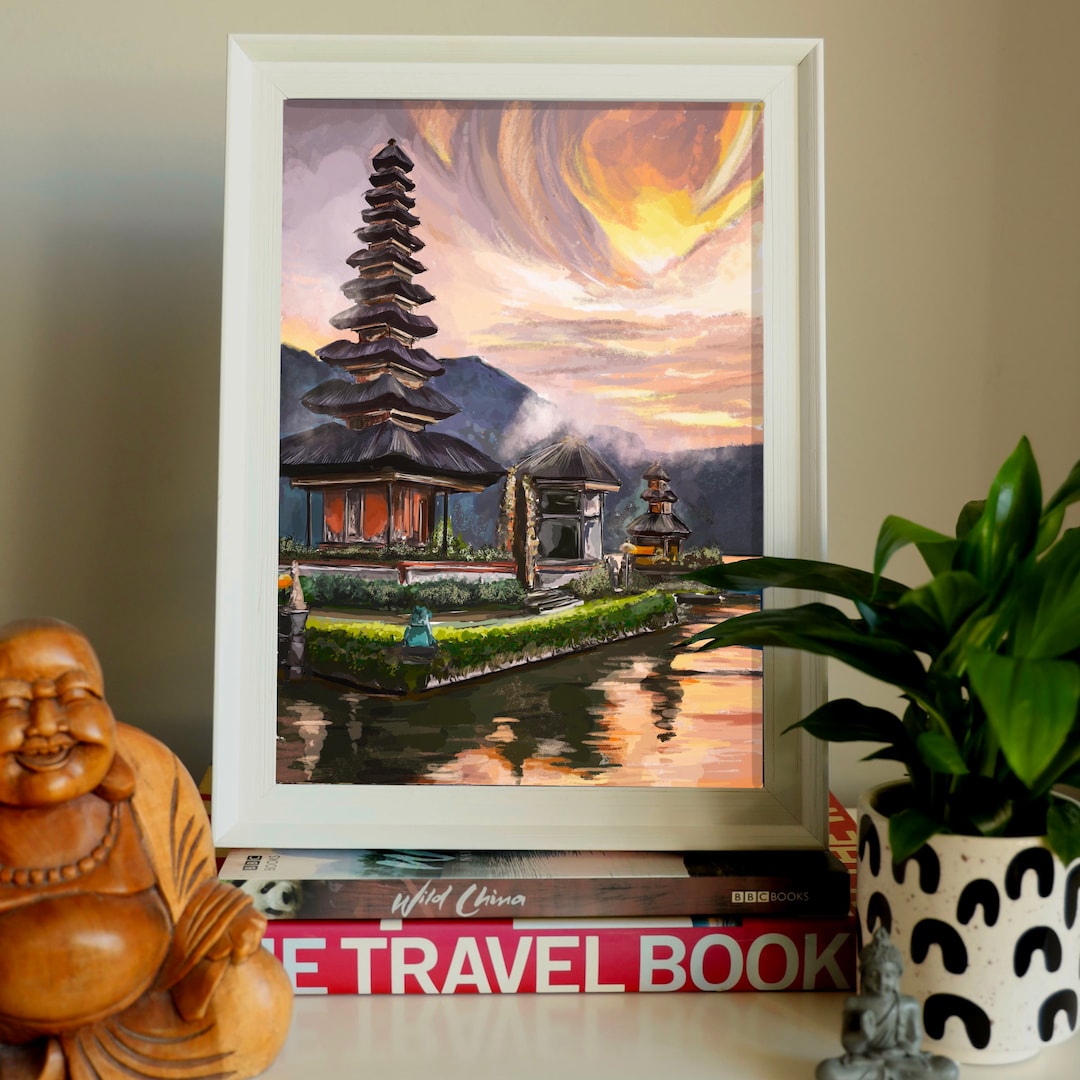 Bali Art Print, Bali Ubud Art Print, Bali Poster, Indonesia Art Print