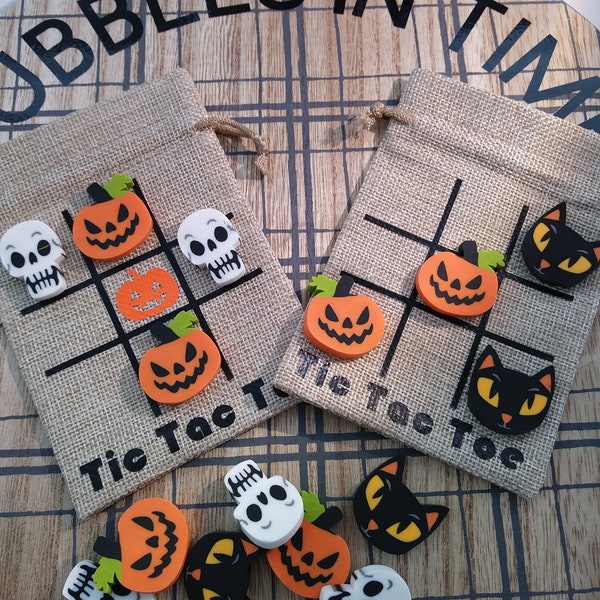 Halloween treat bags, Halloween games, Halloween Tic Tac Toe, Treasure Box Treats, Halloween Party Favors, Halloween gifts, Halloween