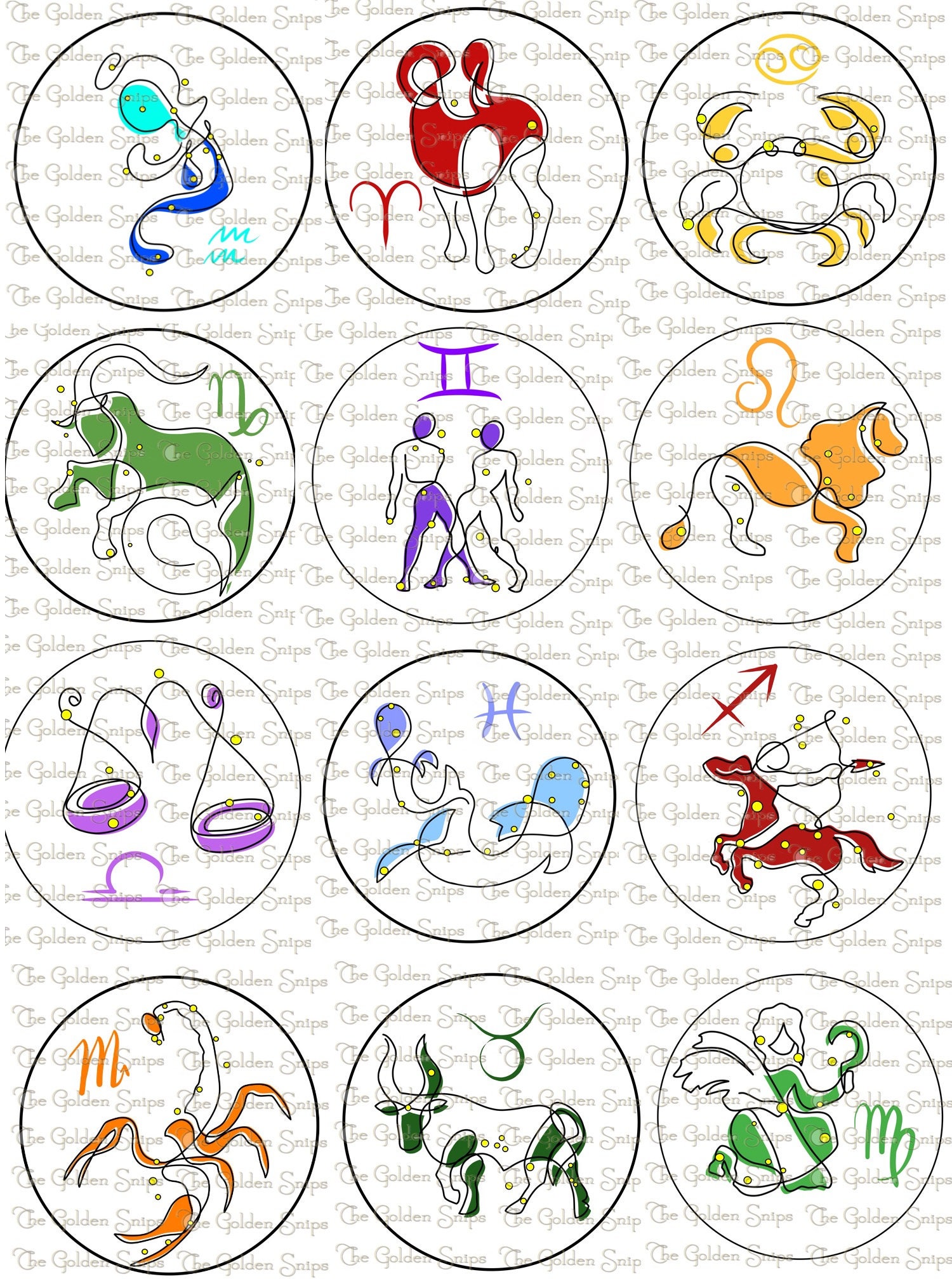DIY Beginner Embroidery Zodiac Kit Etsy
