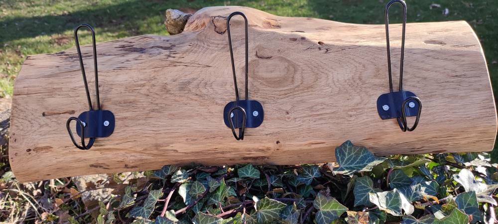 Porte Manteau en Chêne Massif Fait Main