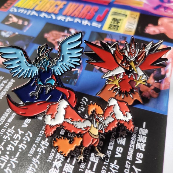 Pokemon Pins Zapdos Articuno Moltres Njpw Puroresu Enamel Etsy