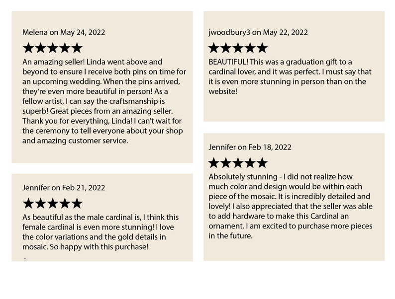 This is a selection of five star reviews from this item.