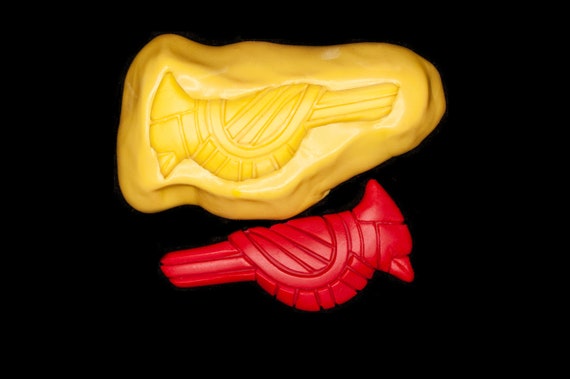 Cardinal Bird Mold, Flexible Silicone, Bluejay, for DIY projects, crafts in polymer clay, make jewelry, ornaments, magnets & more