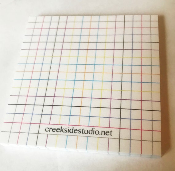 Sticky notes graph paper for sculpting symmetrical objects, color-coded, sculpting supplies, post it note, pad of paper for artist,