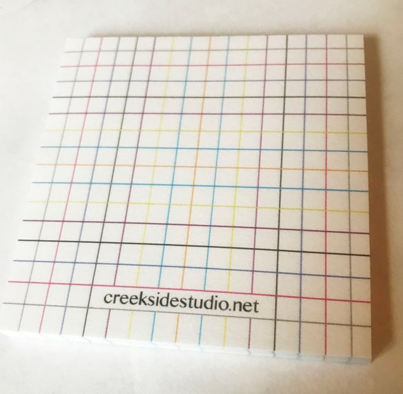 Sticky Notes Graph Paper for Sculpting Symmetrical Objects-color Coded 