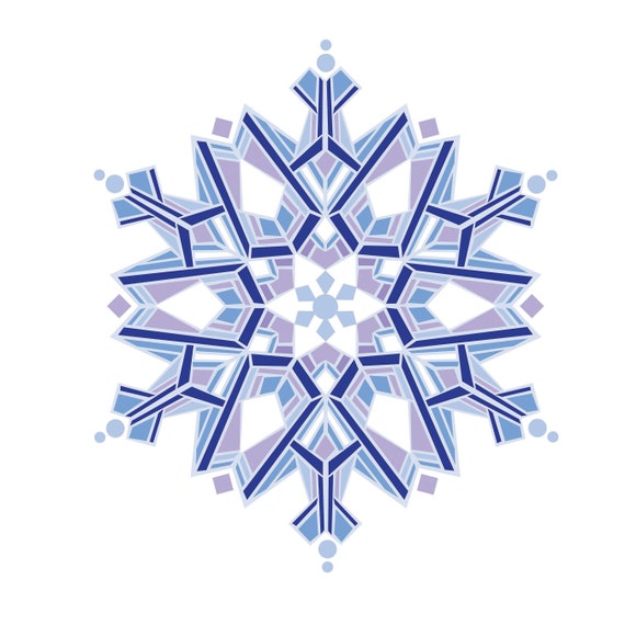 Snowflake Downloadable art for winter decor, holiday greetings, Christmas cards, frozen crafts, social media posts, websites & digital use