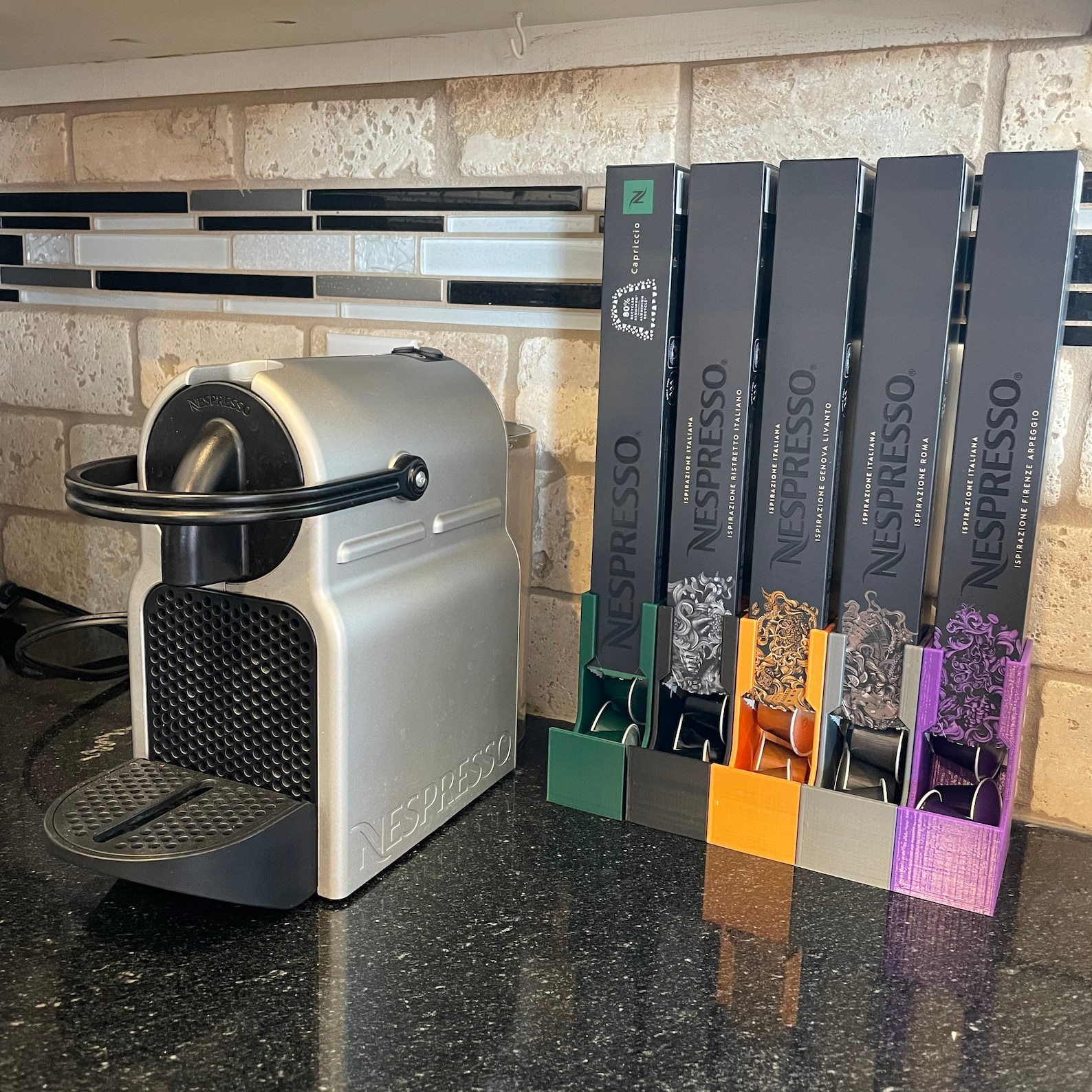 Nespresso Packaging Modular 3D Printed Nespresso Pods Dispenser: Modular Kitchen Organizer - Etsy