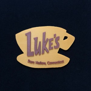 Logotipo do Luke's Diner - Decoração 3D Gilmore