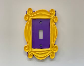 Friends' Inspired Peephole Frame Light Switch Cover - Monica's Purple Wall Tribute!