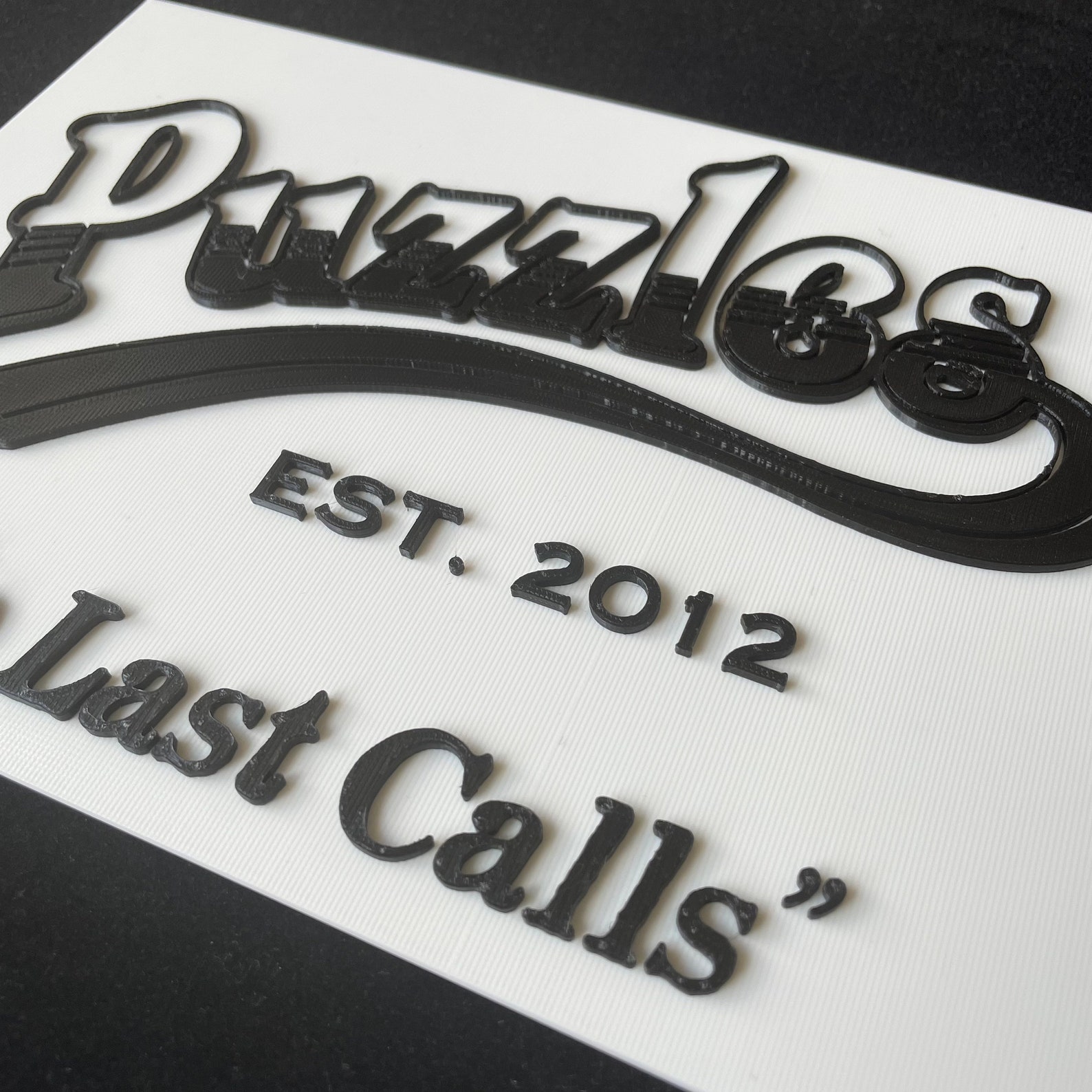 Puzzles the Bar 3D Printed Sign How I Met Your Mother Fan Etsy