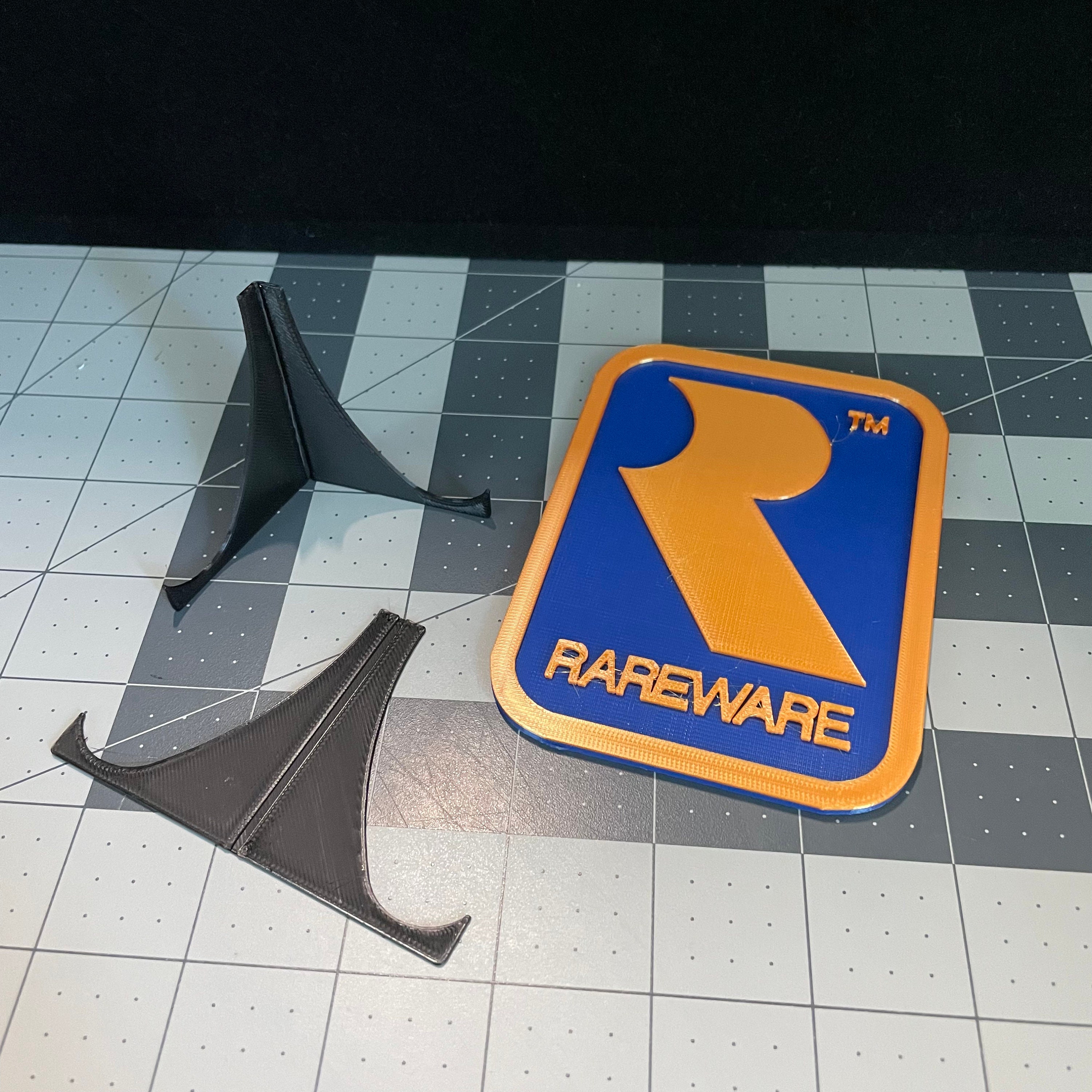 Rareware 3D Printed Logo | Video Game Fan Gift | Rareware Memorabilia ...