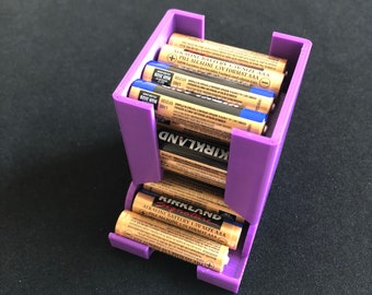 3D-geprinte batterijhouder: AA/AAA-batterijhouder