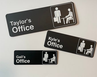 Personalized Door sign from tv Show “The Office” | Your name’s Office 3D Printed