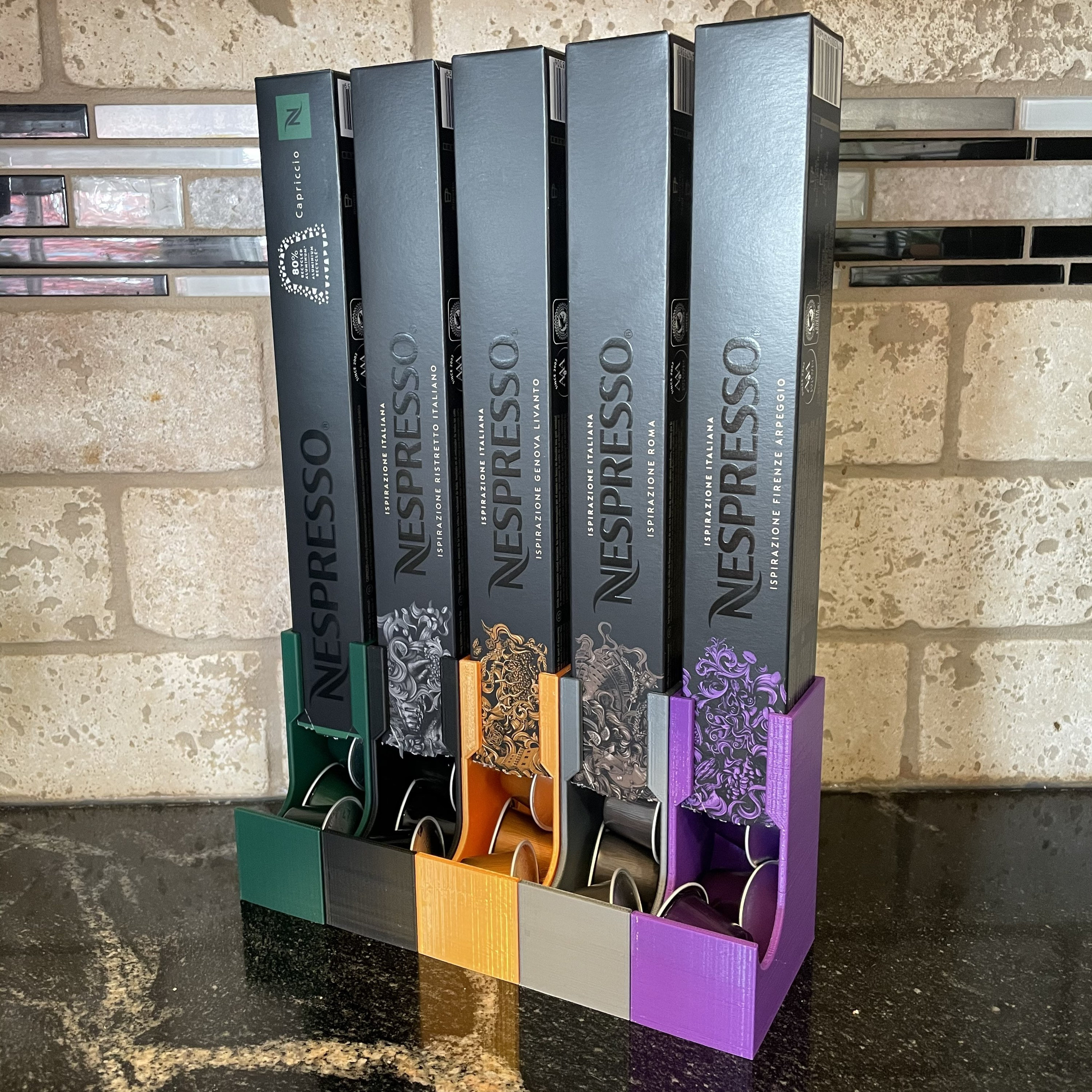 Nespresso Packaging Modular 3D Printed Nespresso Pods Dispenser: Modular Kitchen Organizer - Etsy