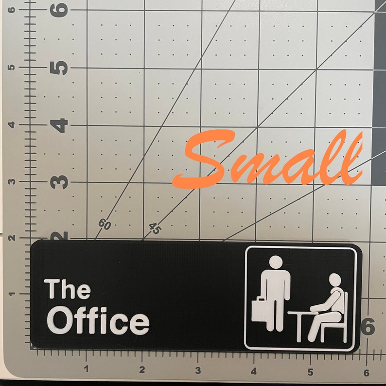 The Office Room/Door 3D Printed Sign from tv Show The Office More The Office Designs Small - 5.8"