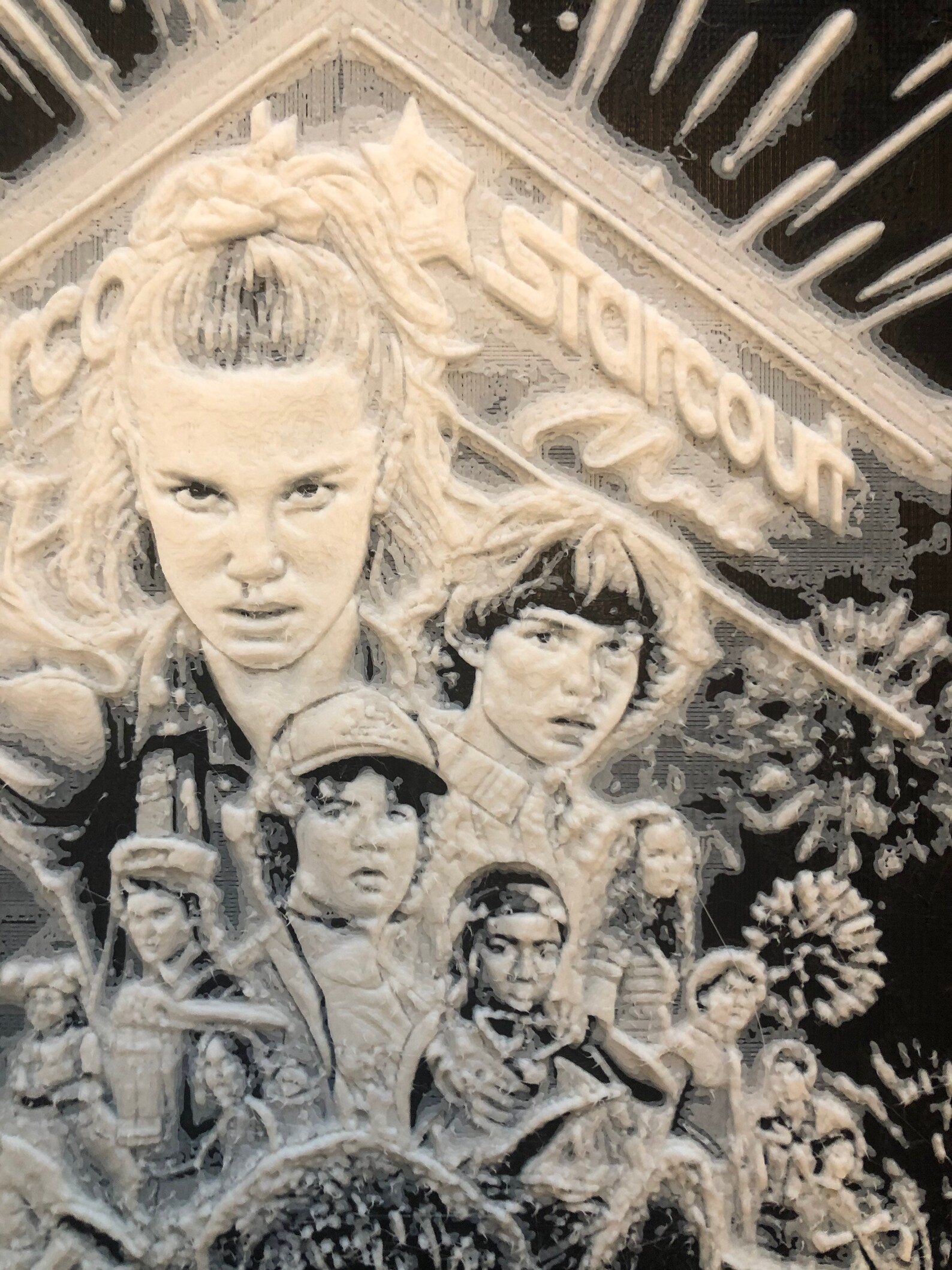 Stranger Things Season 3 Plaque 3D Printed Lithograph Etsy Stranger things season 3 plaque 3d printed lithograph etsy