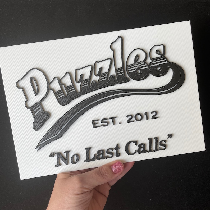 Puzzles the Bar 3D Printed Sign How I Met Your Mother Fan Etsy