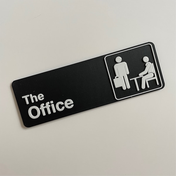 The Office 3D Printed Door Sign: Dunder Mifflin TV Show Decor