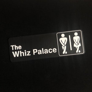 The Whiz Palace Door Sign | Parks and Recreation | Leslie Knope | 3D Printed Sign