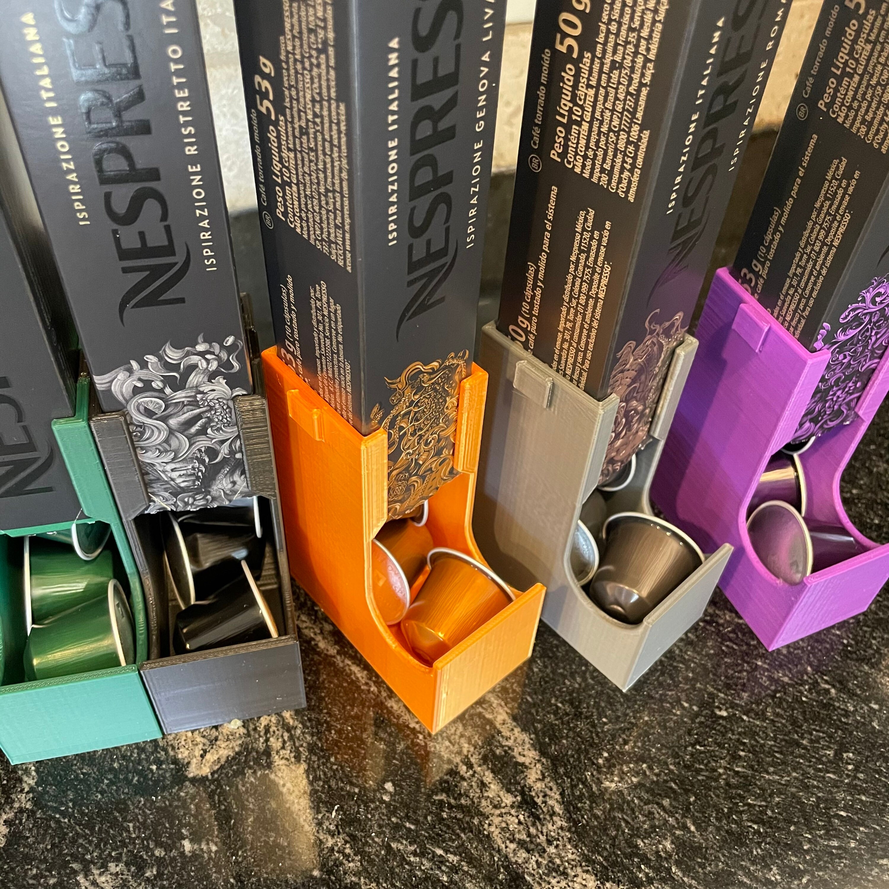 Nespresso Packaging Modular 3D Printed Nespresso Pods Dispenser: Modular Kitchen Organizer - Etsy