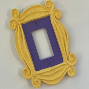 Friends Peephole Frame Light Switch Cover – 3D Printed Purple Wall ...