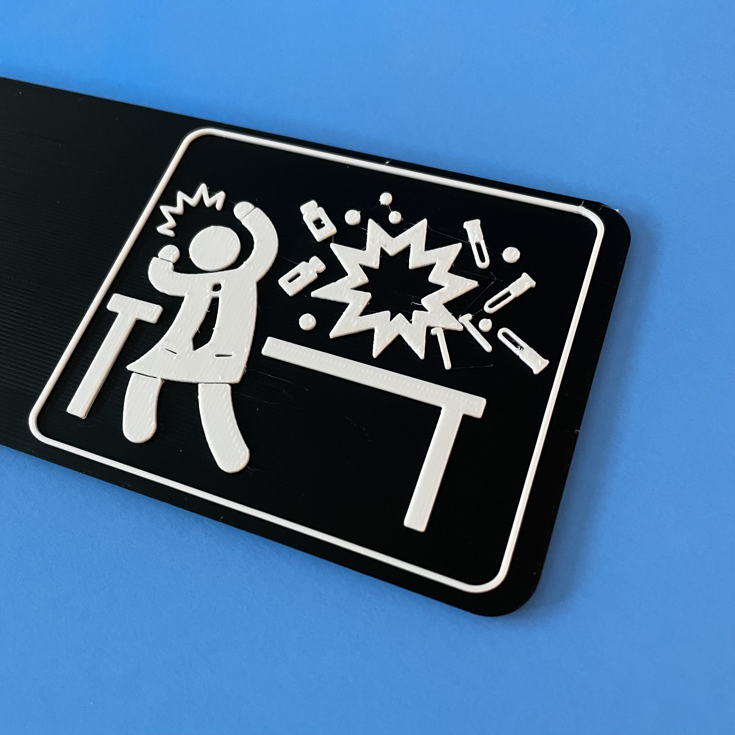 3D Printed Lab Sign: Scientist or Lab Explosion Door Decor - Etsy