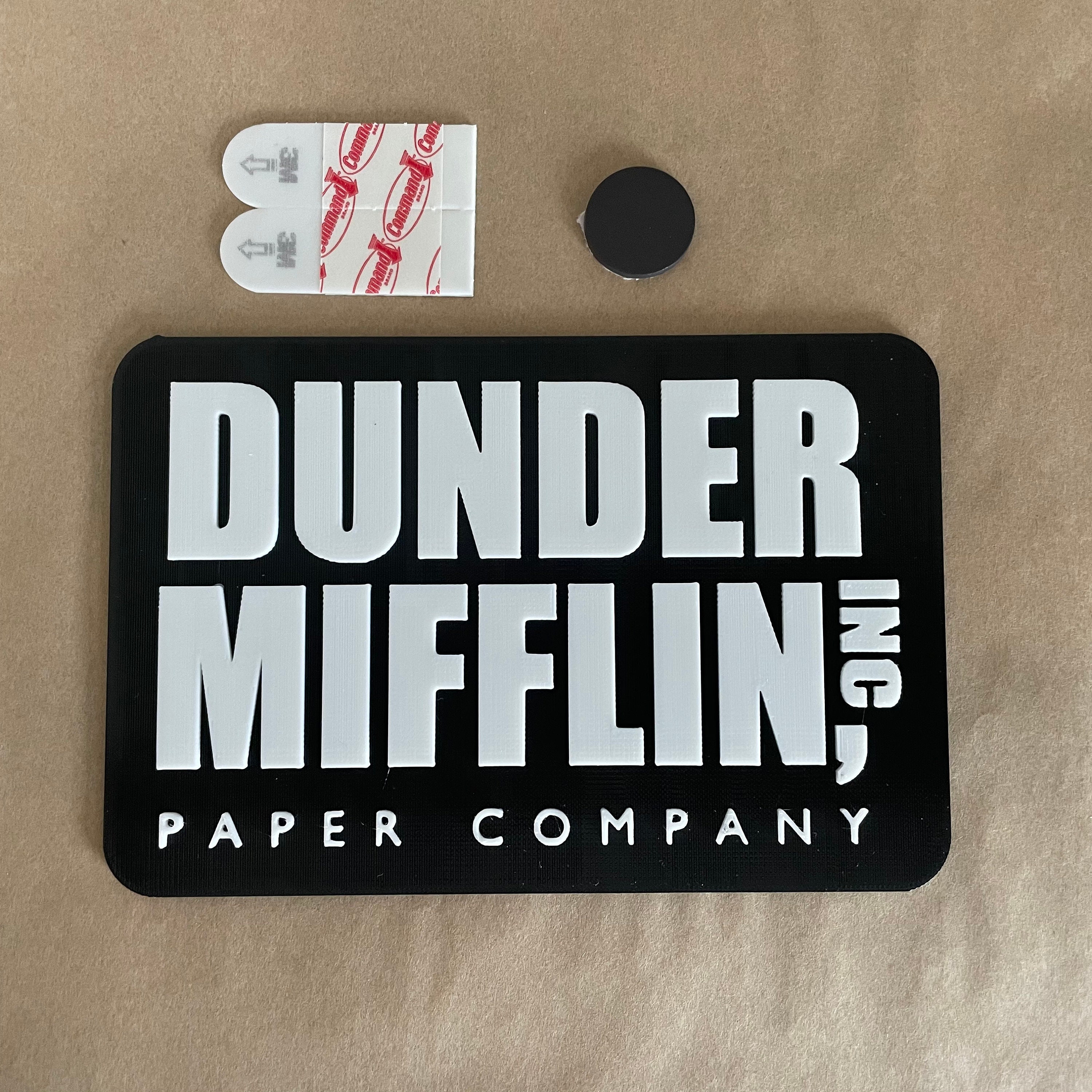 3D Printable Dunder Mifflin Logo by T-E-C